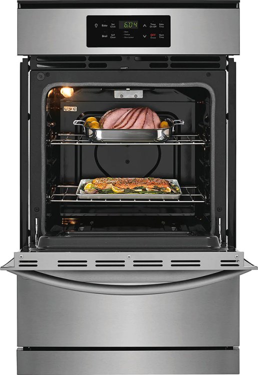 Large image of Alternate view of Frigidaire 24" Stainless Steel Single Gas Wall Oven - FFGW2426US