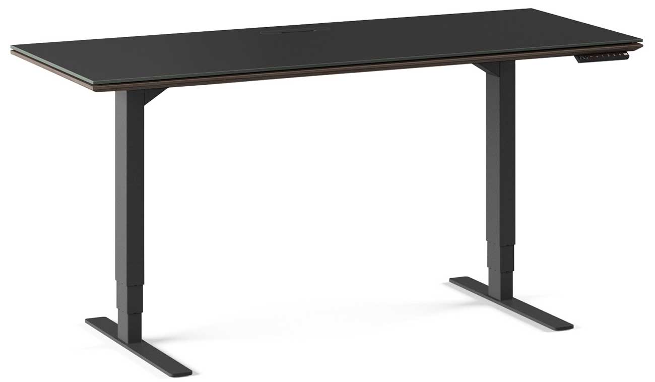 BDI Sequel 20 6151 Charcoal Stained Ash 60" x 24" Lift Standing Desk