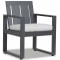 Sunset West Redondo Dining Chair in Slate | Cast Silver Sunbrella
