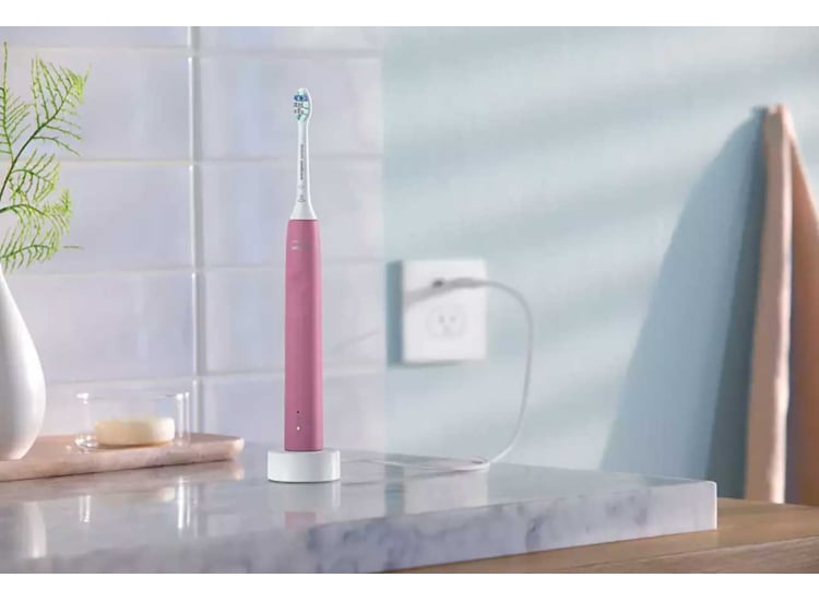 Philips ProtectiveClean 4100 Pink Toothbrush - HX3681/26 | Abt Philips ProtectiveClean 4100 Pink Toothbrush - HX3681/26 | Abt