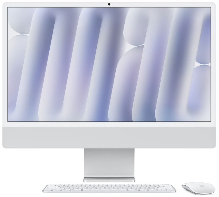 Apple 24-Inch iMac M4 Desktop Computer Silver (Late 2024) - Z1K10006L