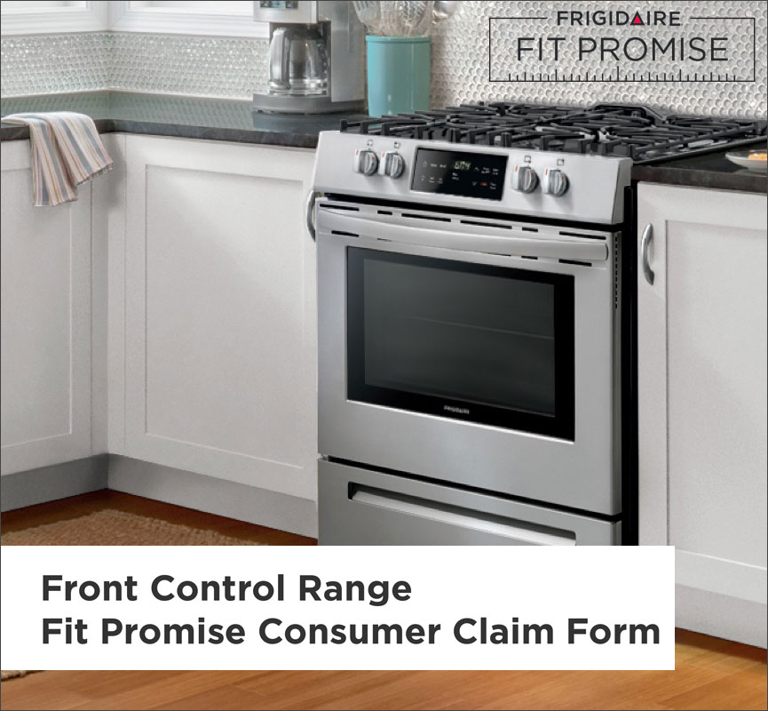 Frigidaire Front Control Range Fit Promise