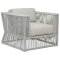 Sunset West Miami Club Chair in Silver Grey | Echo Ash Sunbrella
