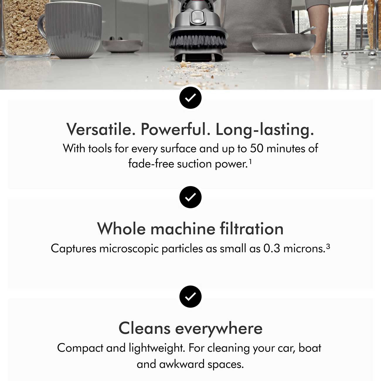 Car+Boat Handheld Vacuum Filtration Specs Detail