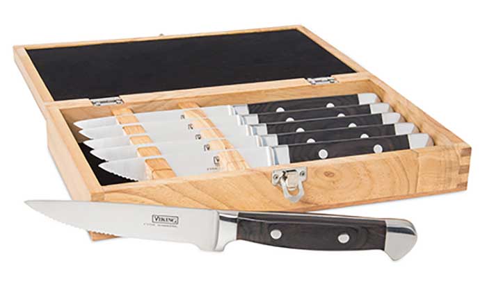 Front View Image of Steak Knife Set with Commermorative Gift Box