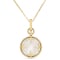 Roberto Coin Colored Medallions Necklace with Diamond and Mother of Pearl in 18K Yellow Gold