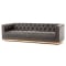 Four Hands Kensingtion Collection Destroyed Black Leather Maxx Sofa