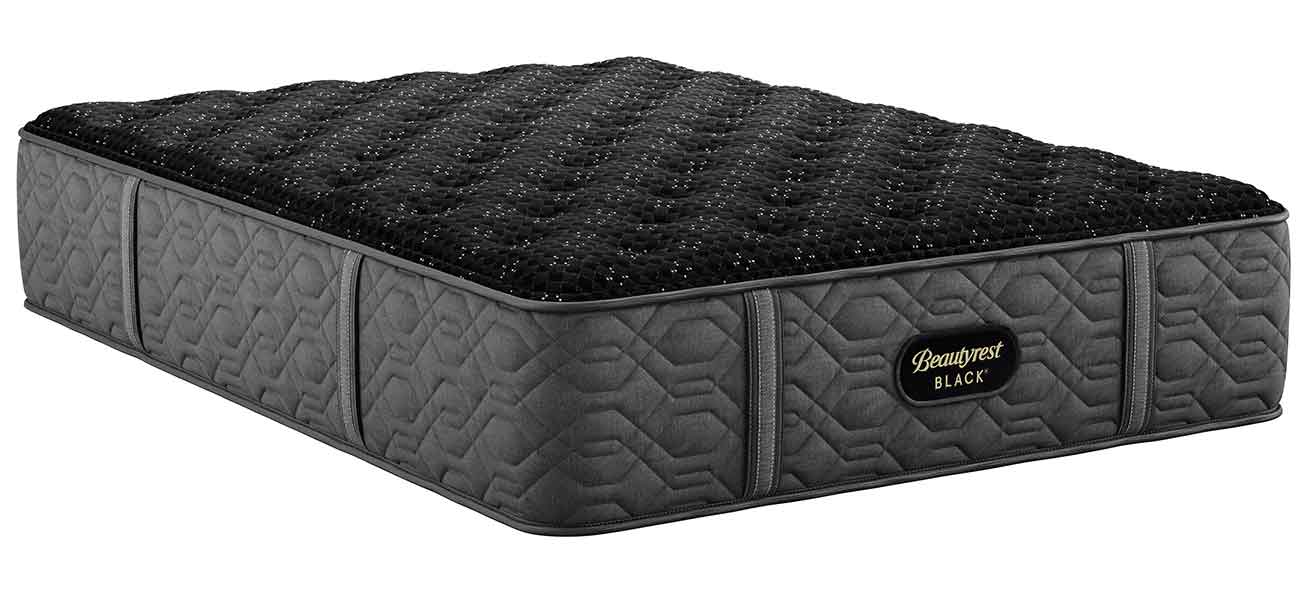 Angled view of Beautyrest Black Series Three Medium Queen Mattress