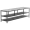 ErgoAV Large TV Stand 63-Inch with Metal Frame in Concrete Finish