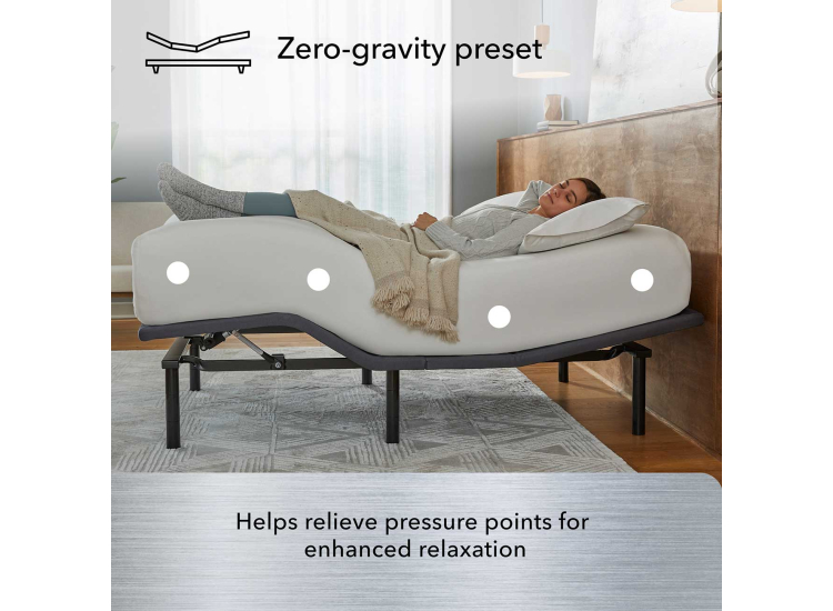 Beautyrest Baselogic Silver Adjustable Base - Split California King - 500833419-7571