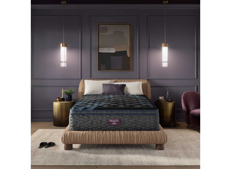 Beautyrest World Class Mattress - Level Four - Plush Pillow Top - Queen - 700812554-1050
