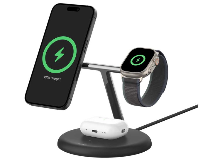 Belkin BoostCharge Pro 3-in-1 Magnetic Charging Stand Abt