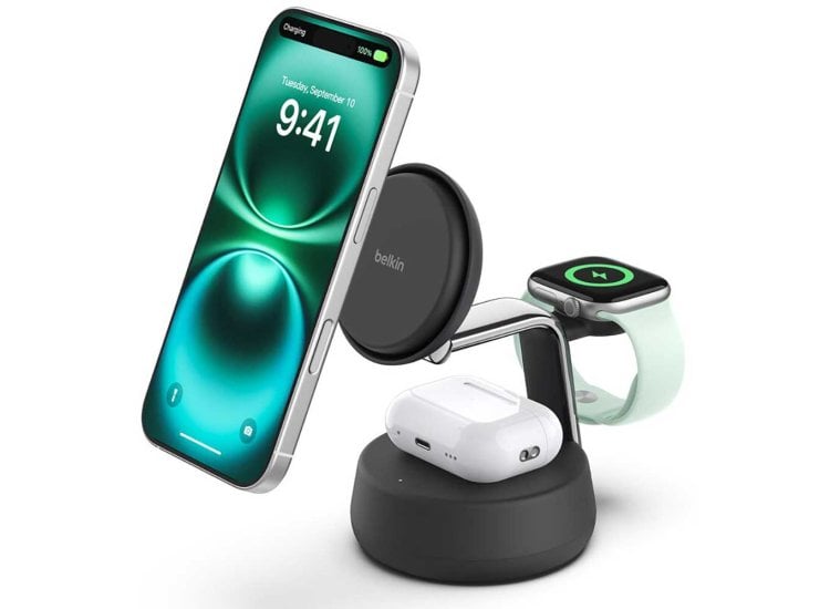 Belkin UltraCharge Pro 3-in-1 Magnetic Charger - WIZ040TTCH | Abt