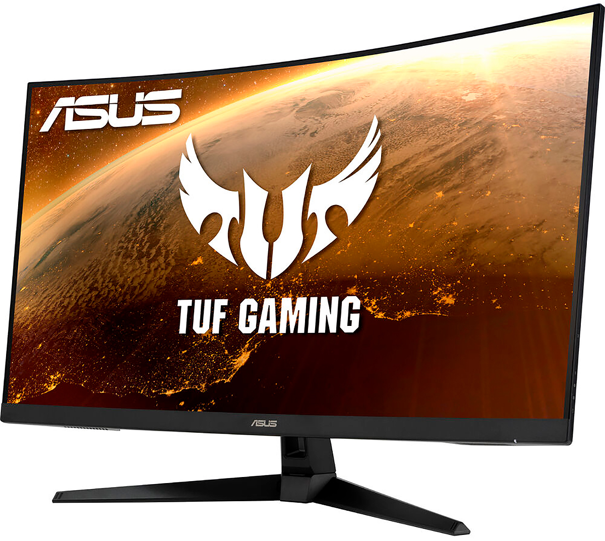 Right Angle View of Asus Curved Gaming Monitor