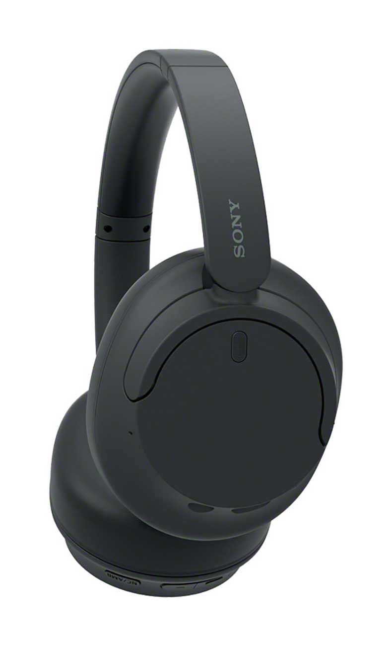 Side Angled View Image of Headphones