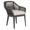 Sunset West Milano Dining Chair in Charcoal Grey | Slate | Echo Ash Sunbrella