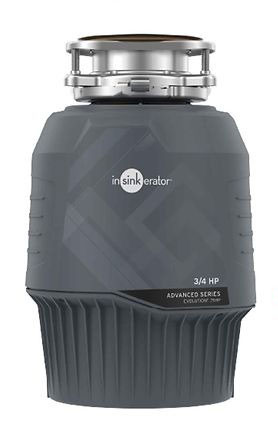 Front of Insinkerator Garbage Disposal in Gray