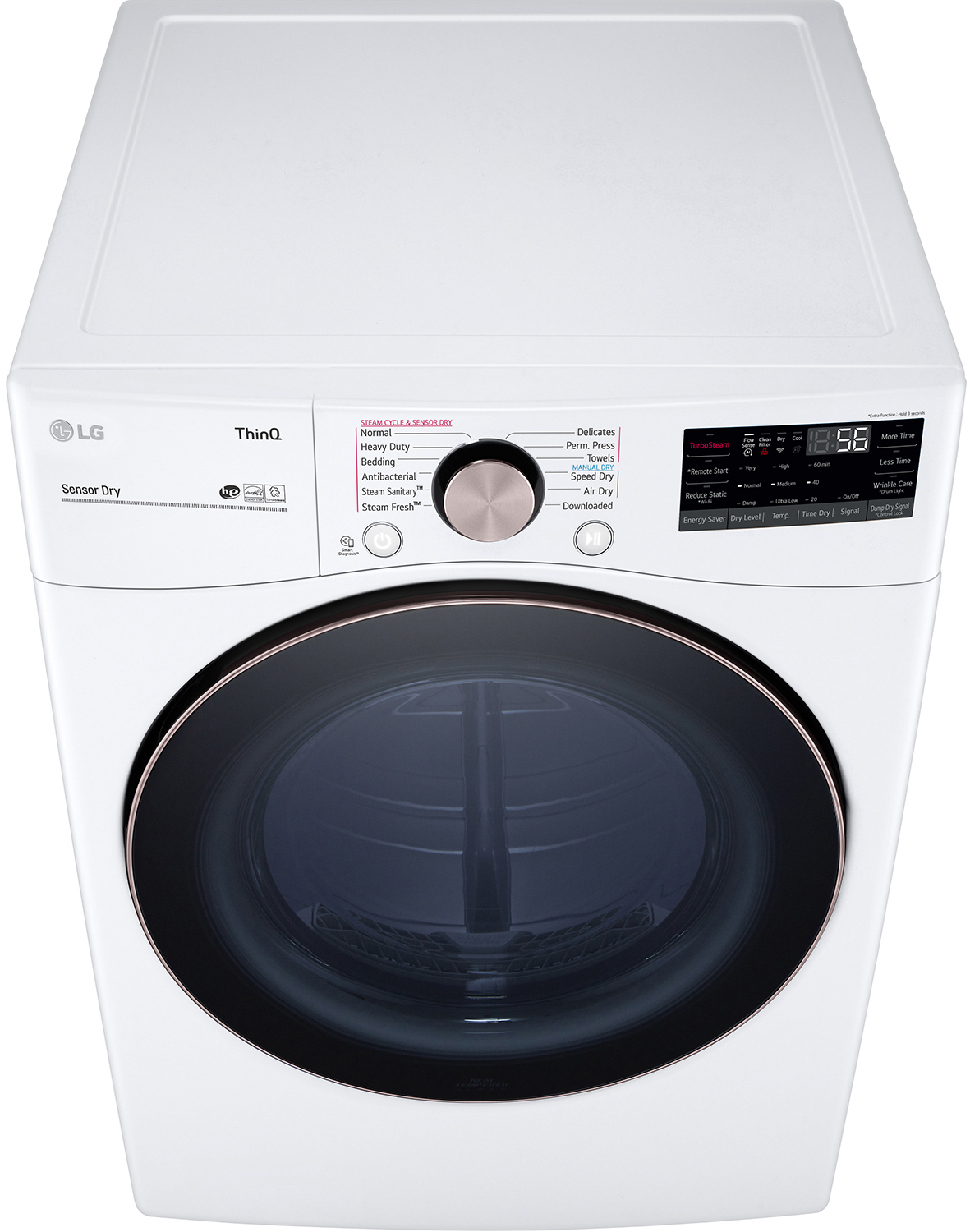 Aerial view of dryer.