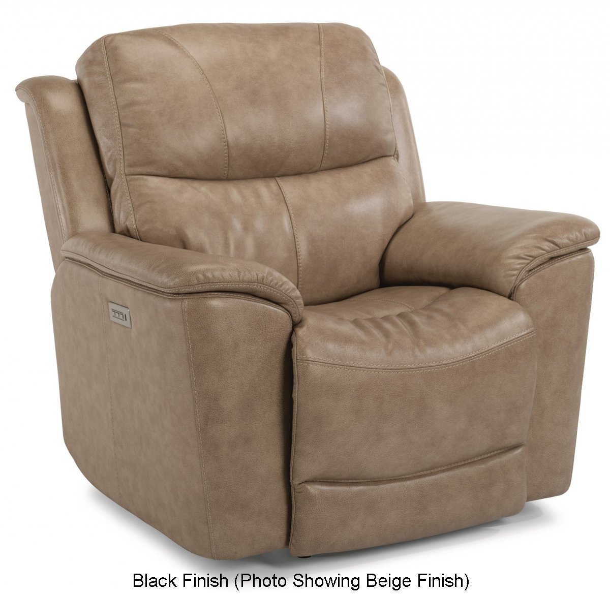Flexsteel Black Cade Leather Power Recliner 1183 50ph 637 00