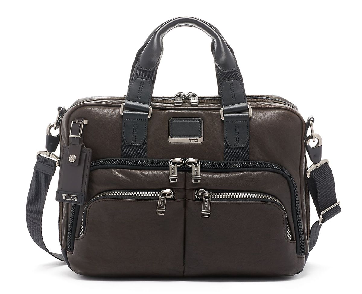 Albany slim commuter brief leather Clearance