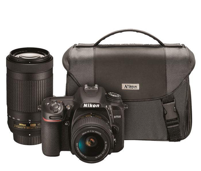 nikon d7500 black digital slr with dual zoom lens kit 13543