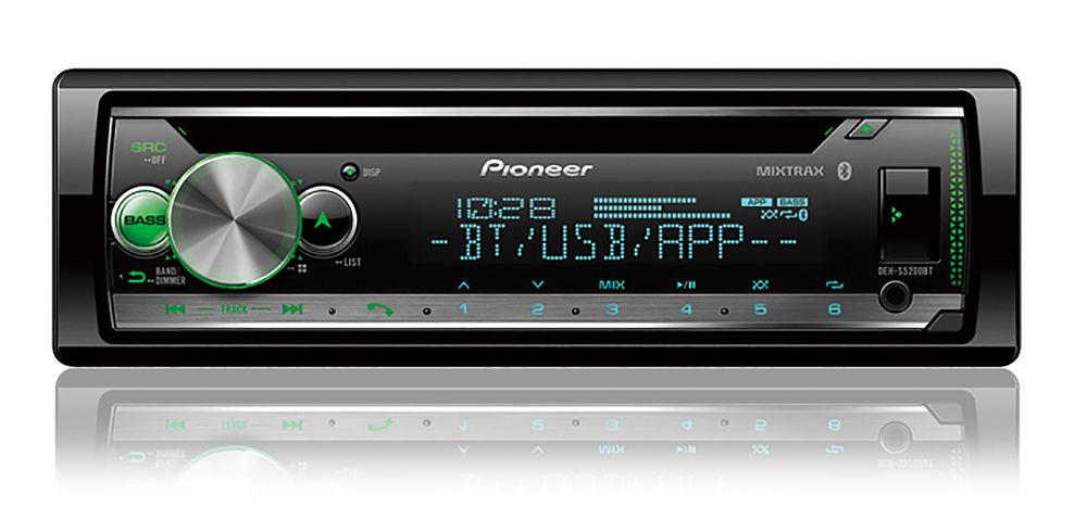 Pioneer Black Cd Receiver With Built In Bluetooth
