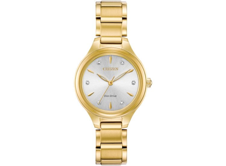 Citizen Eco-Drive Corso Gold Tone Ladies Watch FE2102-55A