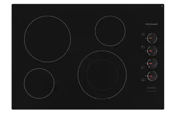 Frigidaire 30 Black Built In Electric Cooktop Ffec3025us