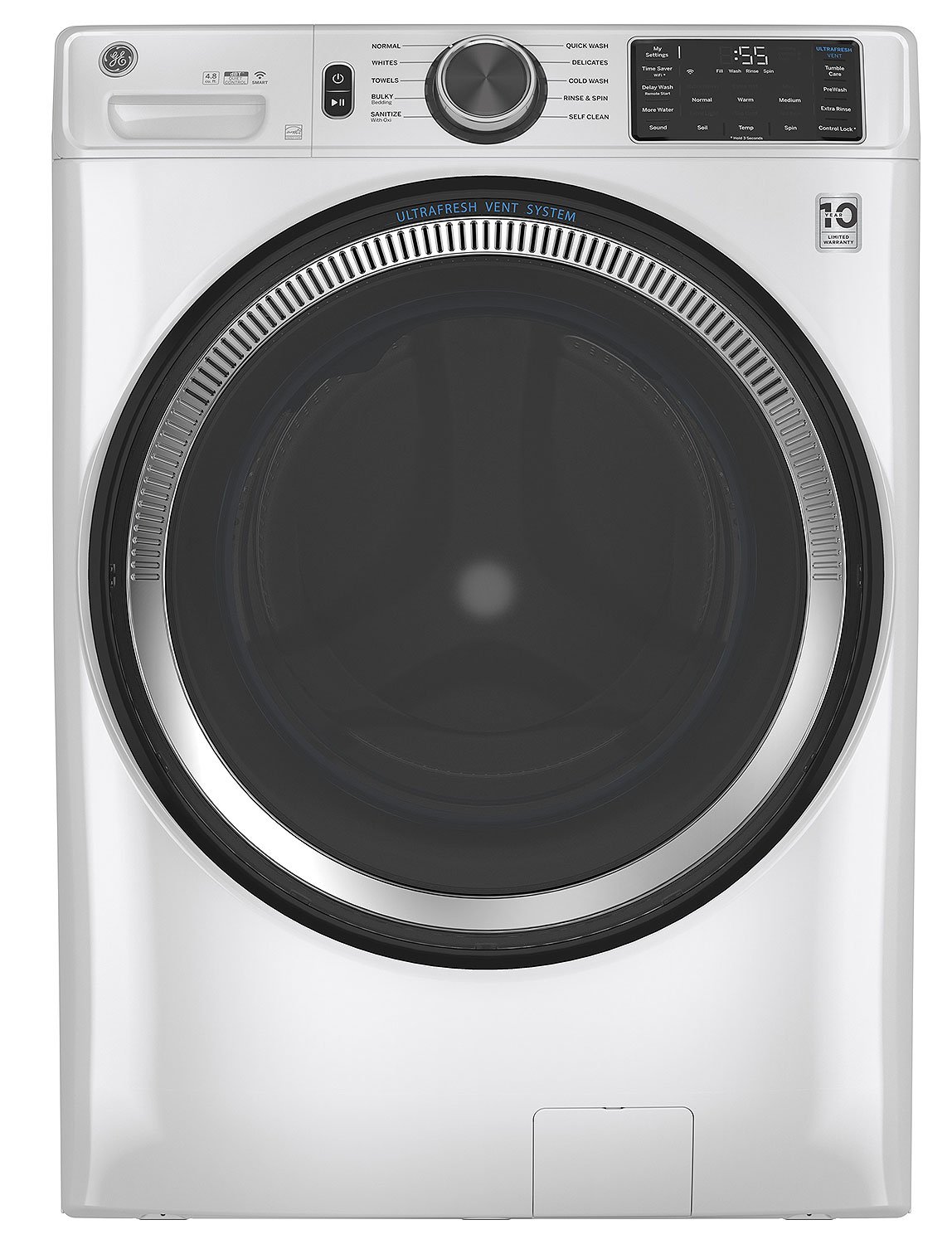 Ge 4 8 Cu Ft Smart Front Load Washer Gfw550ssnww