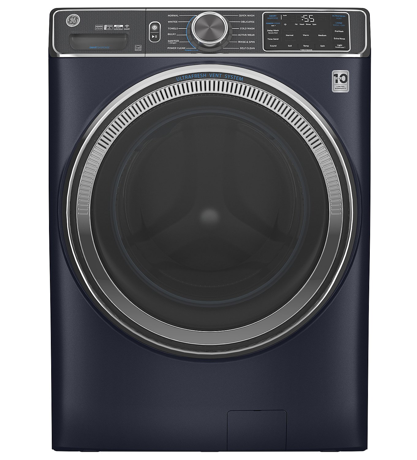 Ge 5 0 Cu Ft Smart Front Load Steam Washer Gfw850spnrs