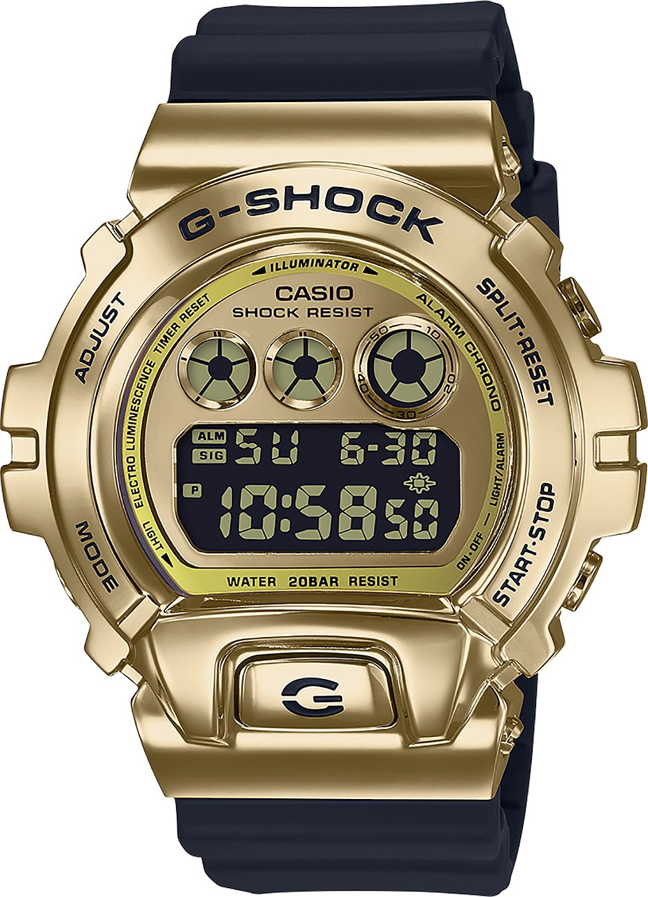 G Shock Gold Black Mens Digital Watch Gm6900 9
