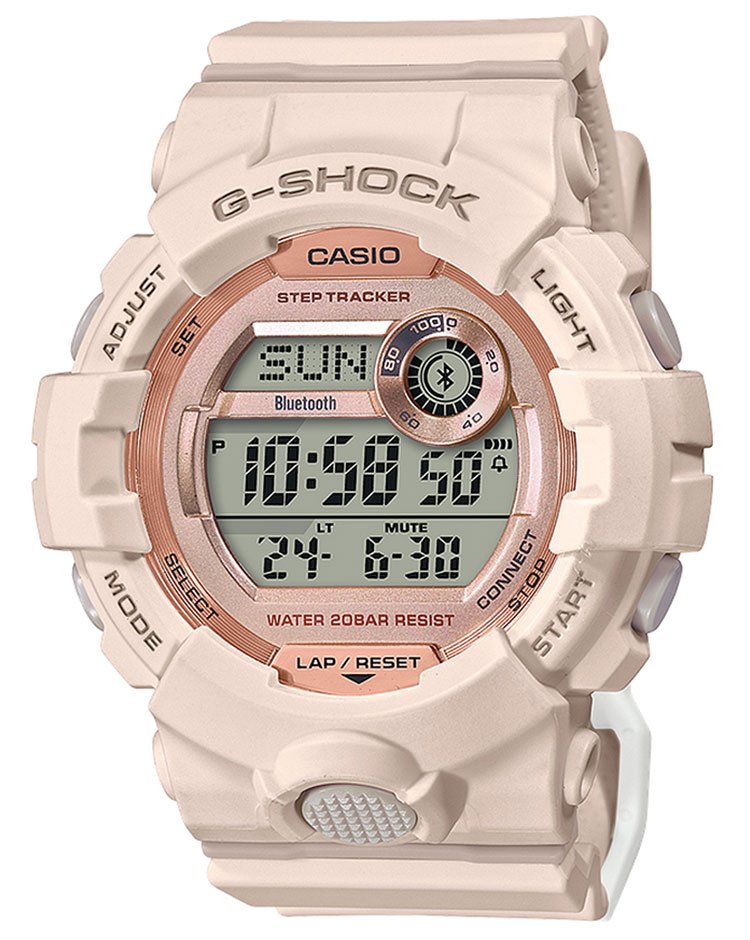 G Shock Resin Rose Gold Womens Analog Digital Watch Gmdb800 4