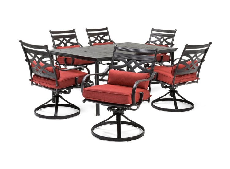 Hanover Montclair 7-Piece Dining Set MCLRDN7PCSQSW6-CHL