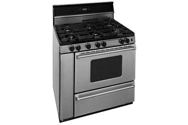 Premier 36 Stainless And Black Gas Range P36s3482ps