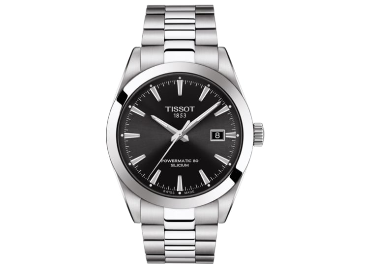 TISSOT Modello T1244271605100 Heritage 1973 Nero Pelle Orologio Da TISSOT Modello T1244271605100 Heritage 1973 Nero Pelle Orologio Da