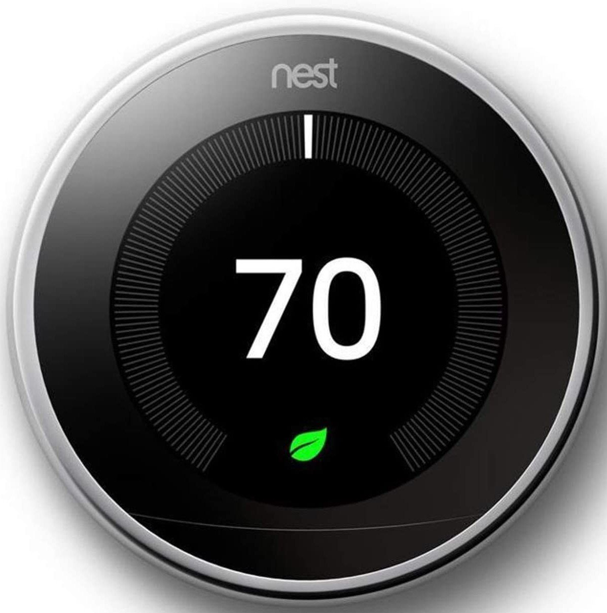 Nest Polished Steel 3rd Gen Learning Smart Thermostat