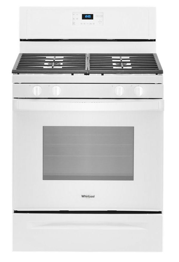 Whirlpool 5 0 Cu Ft White Freestanding Gas Range