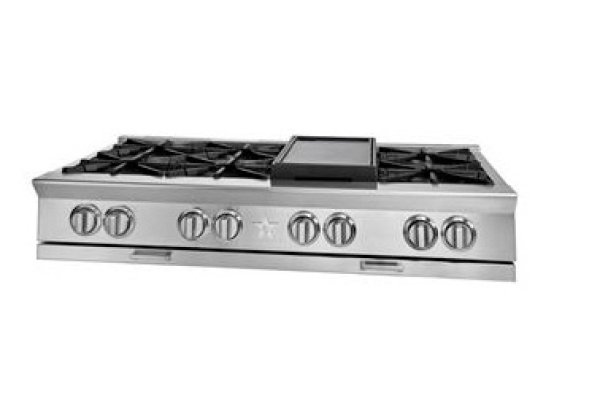 Bluestar 48 Stainless Steel Gas Rangetop Bsprt488b