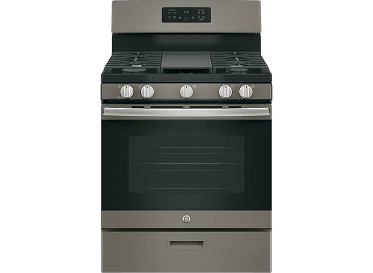 GE 30" Slate Freestanding Gas Range - JGBS66EEKES