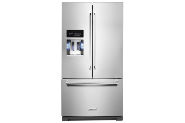 Krmf706ebs By Kitchenaid French Door Refrigerators Goedekers Com Kitchen Aid Appliances French Door Refrigerator Kitchen Trends