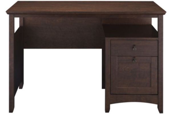Bush Furniture Single Cherry Pedestal Desk My13823 03