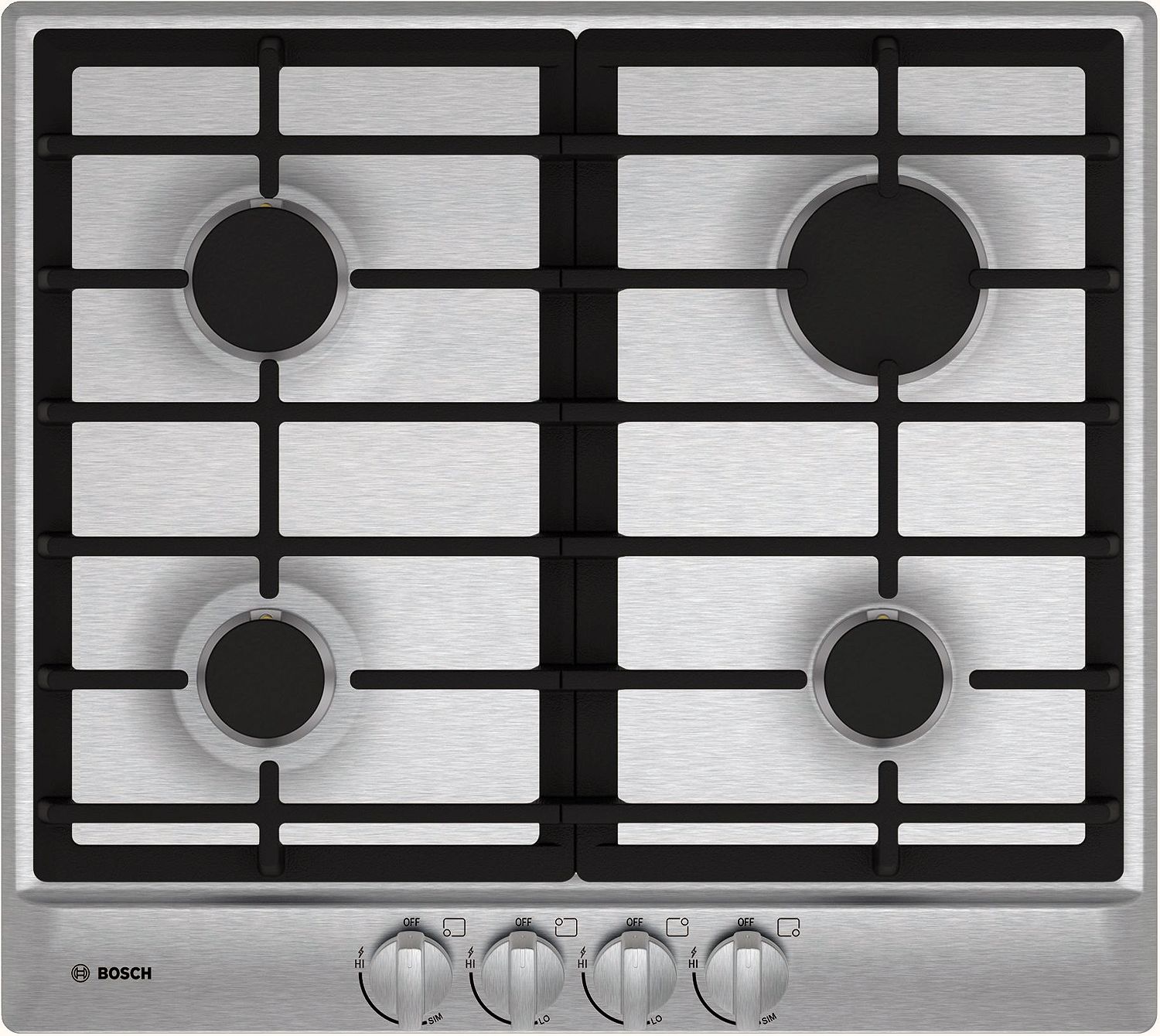 Bosch 24 500 Series Stainless Gas Cooktop Ngm5456uc