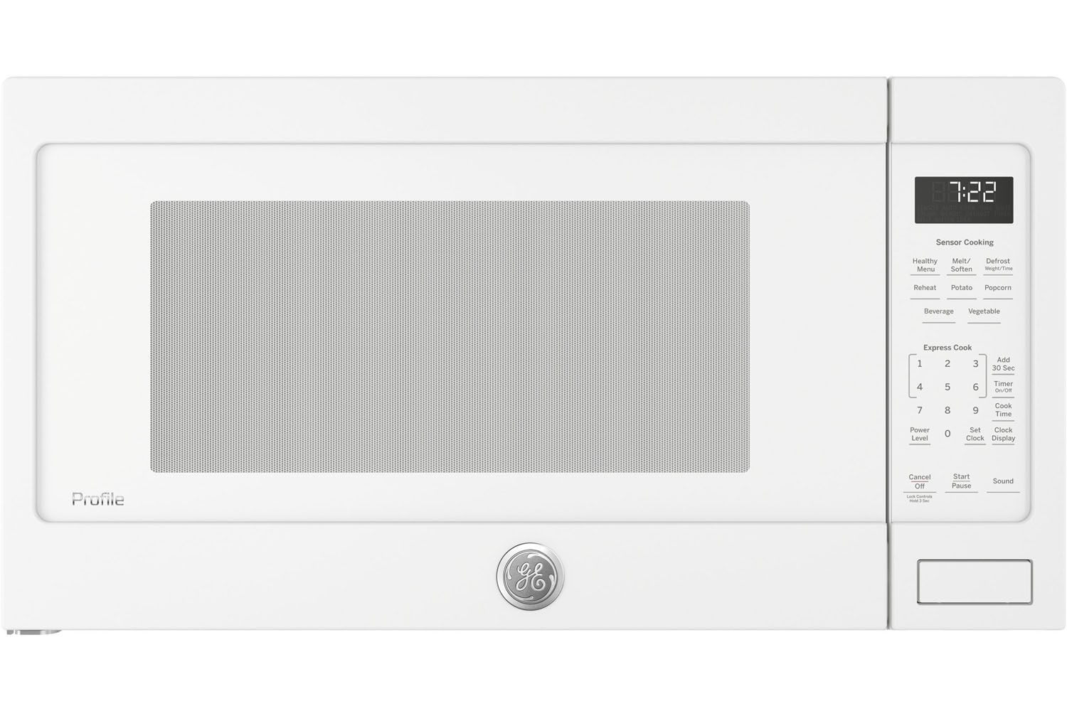 Ge Profile White Countertop Microwave Oven Pes7227dlww
