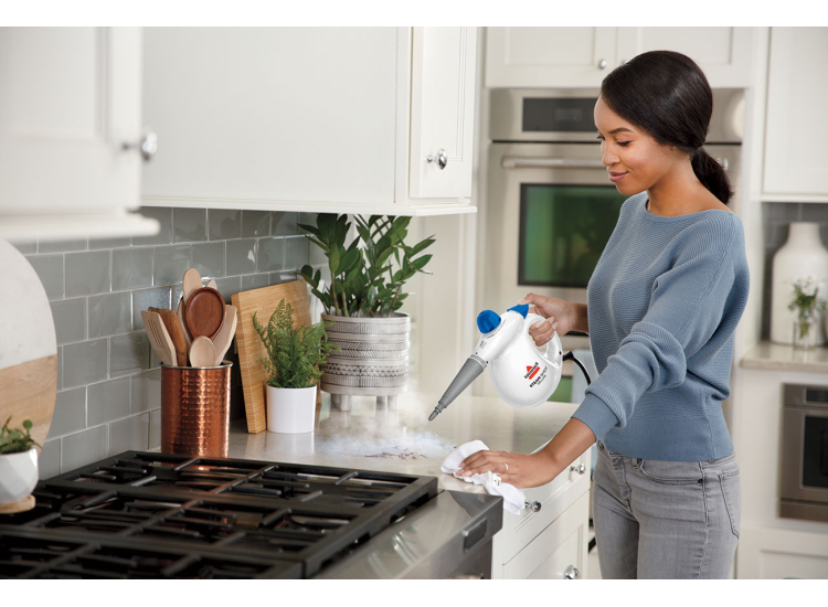 Bissell Steam Shot Handheld Steam Cleaner & Sanitizer in White - 4155G