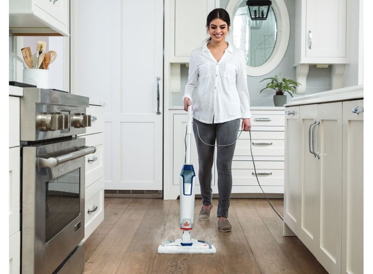Bissell PowerFresh Deluxe Steam Mop in White Abt