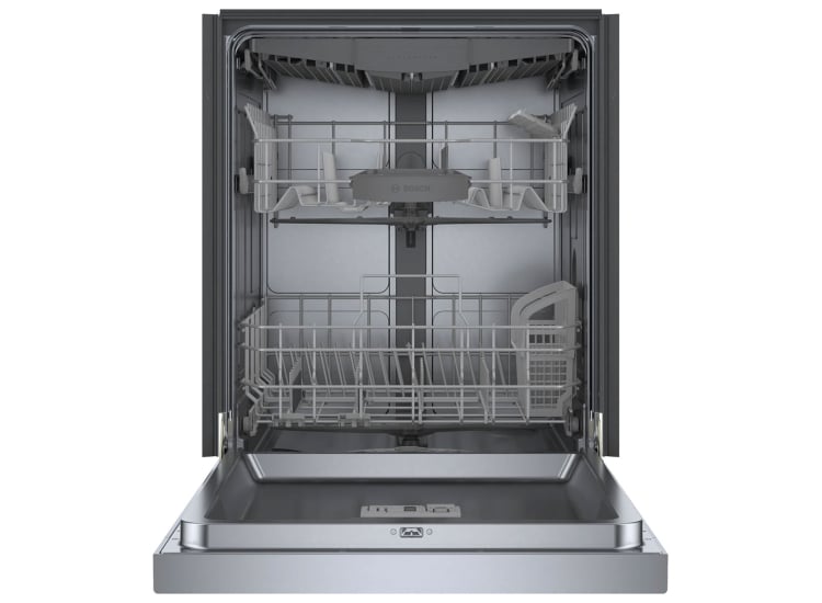 Bosch 300 Series 24-Inch Recessed Handle Dishwasher in Anti-Fingerprint Stainless Steel - SHE53CE5N