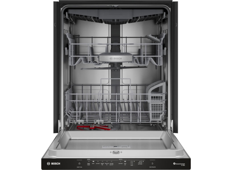 Bosch 500 Series Pocket Handle Dishwasher 24-Inch Wide in Anti-Fingerprint Stainless Steel - SHP65DM5N