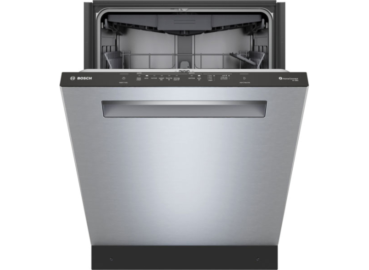Bosch 500 Series Pocket Handle Dishwasher 24-Inch Wide in Anti-Fingerprint Stainless Steel - SHP65DM5N
