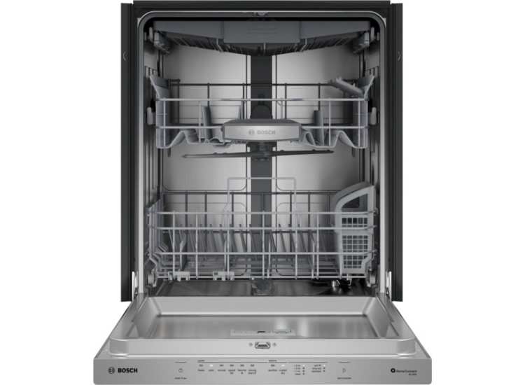 Bosch 800 Series Pocket Handle Dishwasher 24-Inch in Anti-Fingerprint Stainless Steel - SHP78DM5N