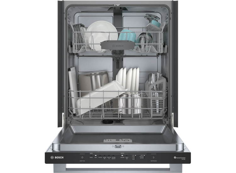 Bosch 100 Series Plus Dishwasher 24-Inch in Anti-Fingerprint Resistant Stainless Steel - SHX4AEF5N